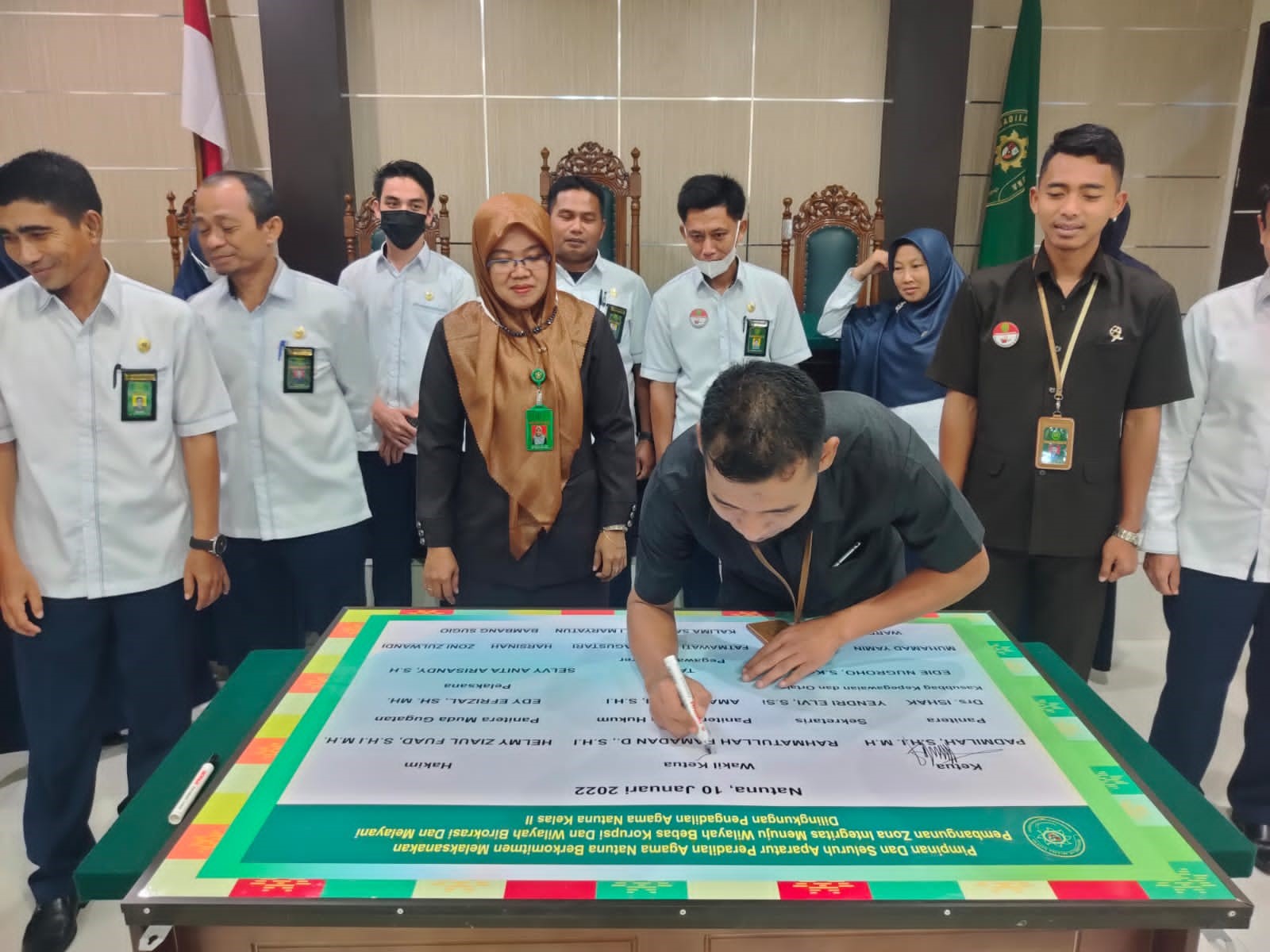 Penandatanganan Komitmen Bersama Pengadilan Agama Natuna